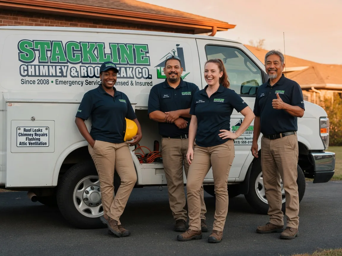Chimney flashing repair company in Bryan, TX